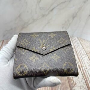 Louis Vuitton Brown and Gold Monogram Card Holder